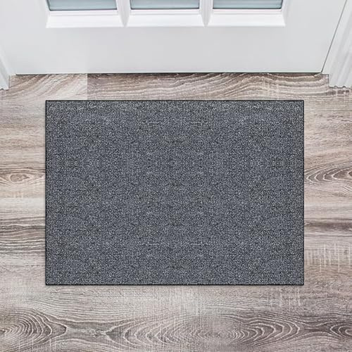 CUIMEI Küchenläufer 40 x 100 cm Langlebig strapazierfähig Teppich-Läufer Mit Ölfest Und Wasserdicht für Küche Flur Wohnraum, Dunkelgrau