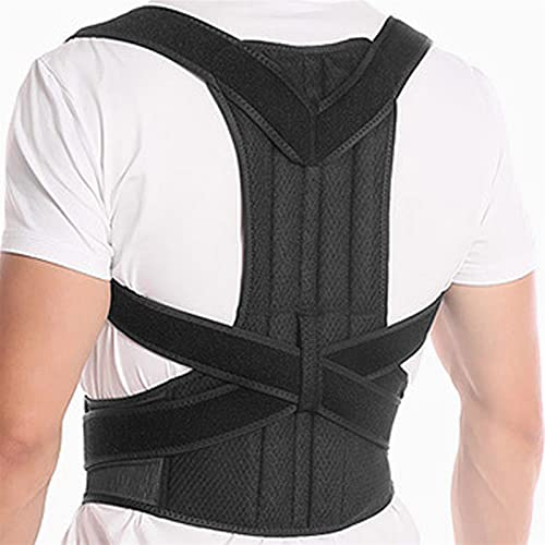 Rückenkorrektur, Haltungskorrektur für Männer und Frauen, Rückenhaltungsstütze, Schlüsselbeinstütze, Stoppen Sie das Herumhängen und Buckeln, verstellbarer Rückentrainer, Gesundheit und Entspannung