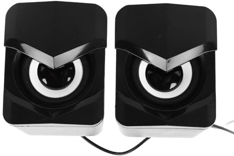 Naroote Wired Computer Speaker, Easy to Use Portable PC Speakers for Office