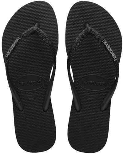 Havaianas Sandali Donna HAV.Slim Glitter II, Nero/Nero, 43/44 EU