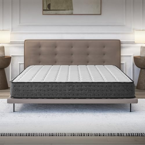 COSMOS Colchón Viscoelástico 150x190 cm - Altura 21 cm - Equinox - Espuma HR y Blue Latex - Semifirme - 7 Zonas de Confort - Transpirable - Hipoalergénico - Reversible Verano/Invierno
