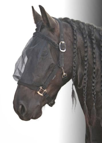 Amesbichler Reitsport Harry`s Horse Fliegenmaske mit integriertem Halfter, schwarz