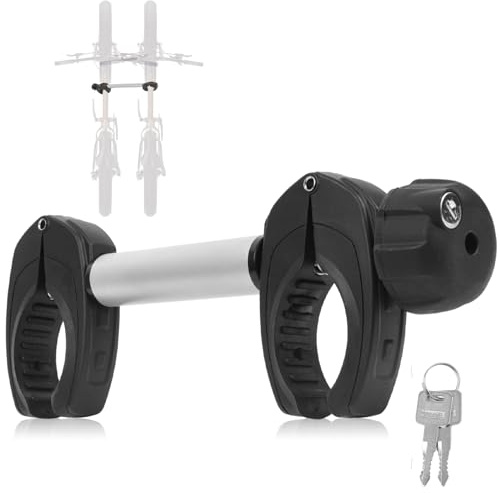 Sorlpv Soporte Universal para Portabicicletas de Marco de Aluminio Con Cerradura - 32 cm de Longitud