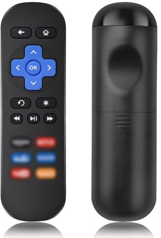 Remote Control for Roku 1 Roku 2 Roku 3 Roku 4, TV Control Replacement Compatible with Roku HD LT XS XD Ultra Premiere with 6 Shortcut Buttons, 10M Infrared Distance Control 2024