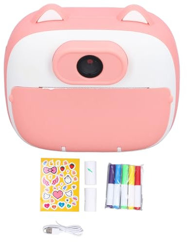 Topyond Kids Instant Print Camera ,3 Roll Photo Paper Included, 26MP Dual Lens HD 1080P with 2in IPS Screen,Type C Rechargeable Digital Camera with Thermal Printer for Ages 3 to 12
