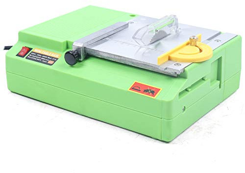 Mudshape Mini sega circolare da tavolo, 480 W, piccola macchina per la lavorazione del legno, lucidatura, mini sega elettrica da tavolo in legno, per la casa, mini sega circolare Table Saw fai da te,