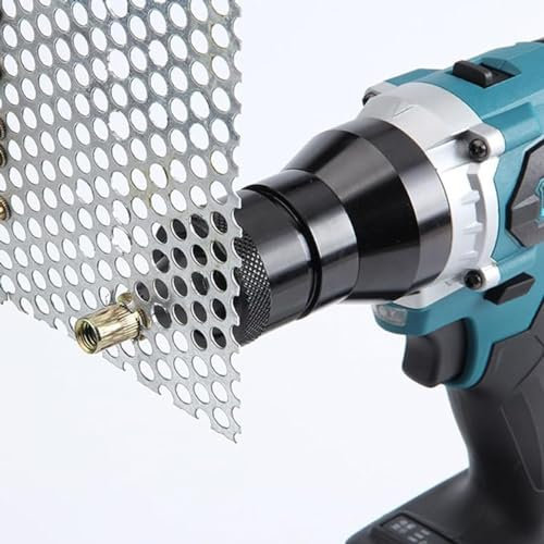 Remachadora eléctrica con batería de litio, juego de remachadora automática con piezas de nariz para M3M4M5M6M8M10M12-2.2Ah