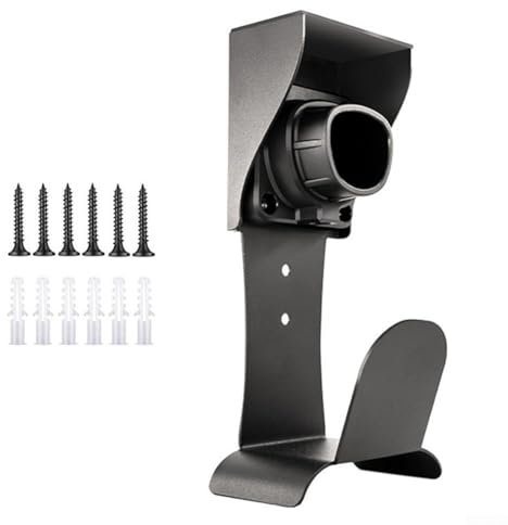 HEBEOT Charger Holder Car Charging Cable Organizer Wall-Mount EV Charger Holder Black Wall Mount Holder For Tesla For Model Y For Model 3 4.1 * 2.5 * 8.7 Inches