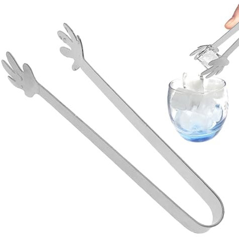 Pinze per ghiaccio, pinze per zucchero | pinze per cubetti di zucchero | pinze per ghiaccio in acciaio inox per secchiello del ghiaccio | Pinze dolci a di cuore | Piccole pinze per servire caffè