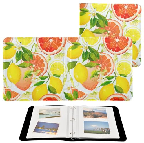 JUMBEAR Grande album fotografico autoadesivo con 20 pagine album fai da te per matrimoni, famiglia, bambini, vacanze, limone