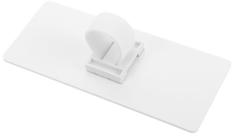 CONGARTENO Handliches Mikrofon Logo Stationsschild aus Acryl Stabile Mikrofonsicherung mit Blanker Oberfläche für DIY Praktische Langlebige Mikrofonhalterung Inklusive Klettbandverschluss