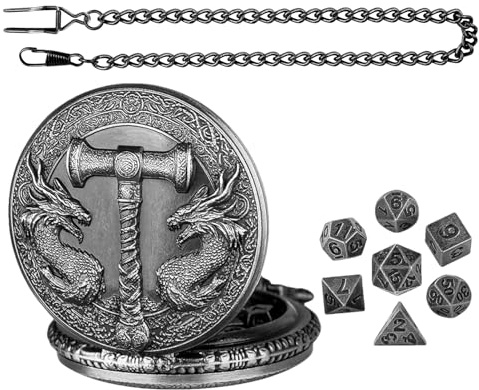 Fickur För - Mini Drake Rollspel Set Retro Metallfodral, Rollspel Tillbehör, Liten Dadsi Unik Förvaring | Dadis Drag Theme Fickur