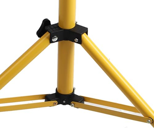 Jonlaki Trépied Télescopique pour Projecteur LED, Trépied en Fer de Hauteur pour éclairage de Chantier et d'entrepôt