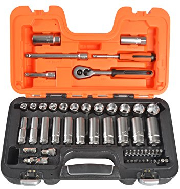 S330L Socket Set of 53 Metric 3/8in Deep Drive + 1/4in Accessories