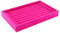 Yosoo Espositore vassoio gioielli in velluto, vassoio di presentazione alla vetrina di mostre, vassoio organizzatore per anelli, orecchini, 23 x 15 cm, rosa