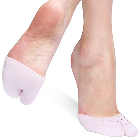 Haofy alluce valgo protettore per le donne a piedi nudi o indossare nelle scarpe, silicone cuscinetti metatarsali manicotto per morton neuroma, blister e calli, aiuta ad alleviare il dolore