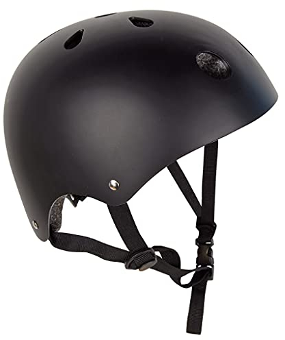 Wiemann Lehrmittel – Skaterhelm & Fahrradhelm für Kinder & Erwachsene, Schwarz, Gr. S (53–55 cm)