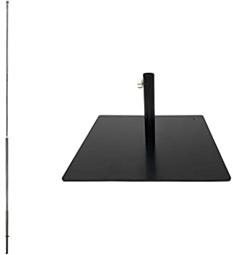 Kit complet mât de 3m50 et socle métallique pour drapeau INTERFLAG®