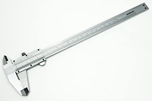 PIMALDAUM Schieblehre 200 mm DIN 862 – Präziser Messschieber für Innen-, Außen- & Tiefenmessung – Robustes Präzisionsmesswerkzeug für Werkstatt & Industrie (Metall, 0-200 mm)