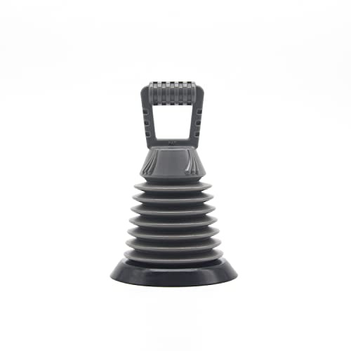 Buffalo Handy Pro Sink & Basin Plunger D Handle with Rubber Seal Grey