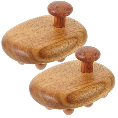 minkissy 2stücke Massagestift Aus Natürlichem Kopfhaut- Kleiner Kamm Für Kopfhautpflege Durchblutung Und Entspannung Von Nacken Und Rücken