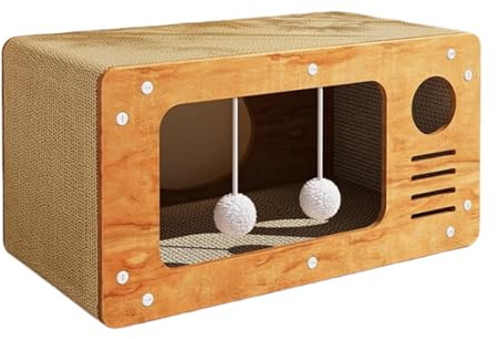 Rascador para gatos – Rascador de interior para gatos gatitos – Caja de rascar para sala de estar – 48 x 26 x 26 cm