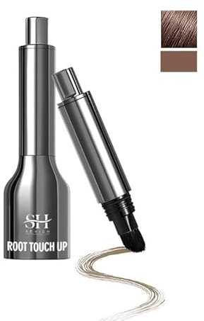 Sevich Hairline Powder & Brush 2 in 1, Instantly Conceals Hair Loss, All-in-one Root Touch up Powder & Brush. For Thinning Hair, Eyebrows, Beard. 48H Makeup Lasting, Black