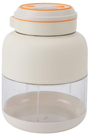Portable Blenders Ice Crusher Blender, 1300mAh Battery Portable Blender with 800ml Capacity, Upgraded Blades, Silky Drinks On-The-Go (White)