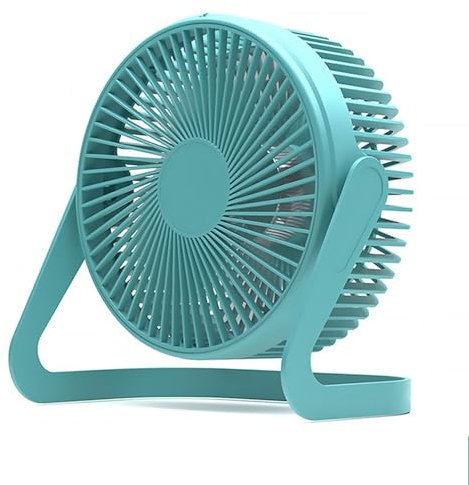 Ventilador de mesa USB de 8 pulgadas, ventilador de mesa de 2 velocidades, rotación de 360 °, ventilador de mesa personal con cable de extensión USB, mini ventilador portátil para mesa, hogar,