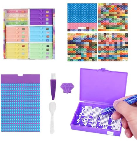 Boîtes Rangement Stockage Pour Art En Strass Outils Accessoires Art Gemmes