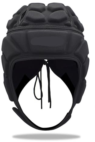 EXKURPOO Caschetto Boxe Professione Calcio Calcio Baseball Casco da Portiere Sport Rugby Berretto da mischia Guardia for la Testa Portiere Cappello a Rullo Protezione for la Testa(M)