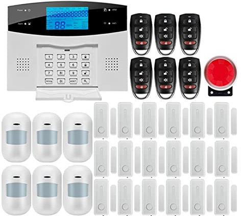 Kit Alarma Casa, Tuya Security Alarm System Kit SmartLife Control con detector de movimiento automático de la cámara IP WIFI GSM Home Alarma inteligente