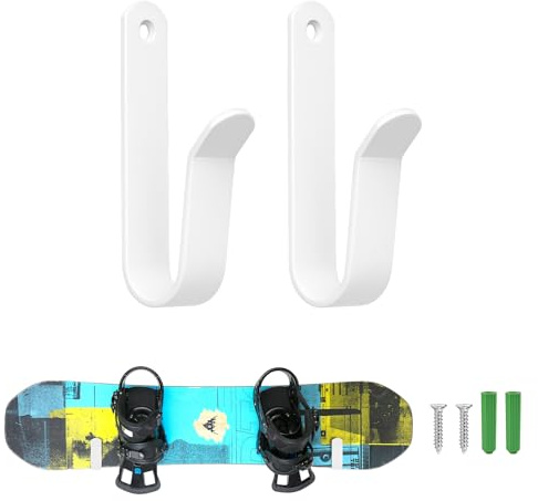 JINTANG Skateboard wandhalterung,Horizontale Skateboard Halterung Wand,Schwarz Snowboard Halterung tragbare Speicherung und Anzeige für Snowboard,Skiboard,Longboard,Skateboard