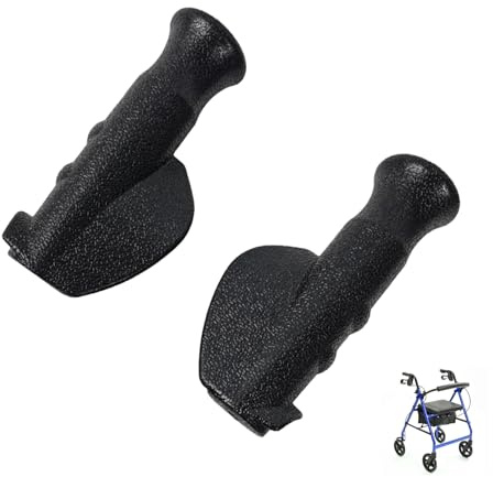 2 Stück Rollator Handgriff,Rollator Griffe,Griffpolster für Gehhilfen,Rollator Zubehör Handschuhe,Rollatoren Handgriffe Ersatzteile,Rollator-Rollstuhl für ältere Menschen,Verletzte,Rollstühle,Wagen
