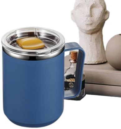 Mug en acier inoxydable avec poignée Mugs Isolés Réutilisables En Métal