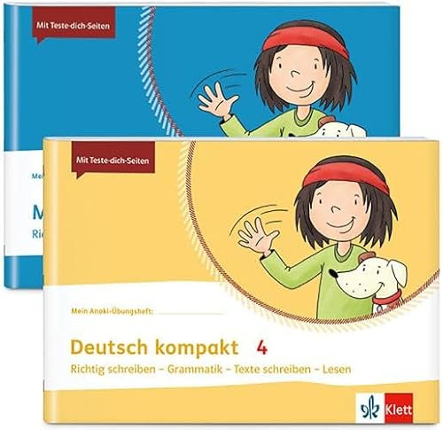 Mathe + Deutsch kompakt 4: 2 Übungshefte im Paket: Mathe kompakt, Deutsch kompakt Klasse 4 (Mein Anoki-Übungsheft)