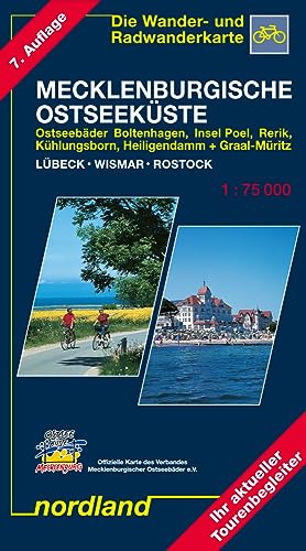 Nordland Karten, Ostseeküste zwischen Lübeck und Rostock