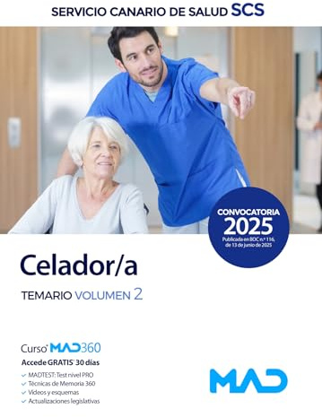 Celador/a del Servicio Canario de Salud . Temario volumen 2