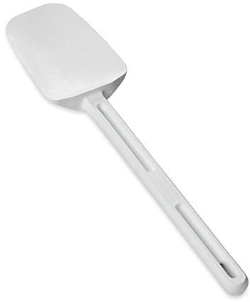 Rubbermaid Commercial Spoon-Shaped Spatula, 13 1/2 in, White - Includes one each.