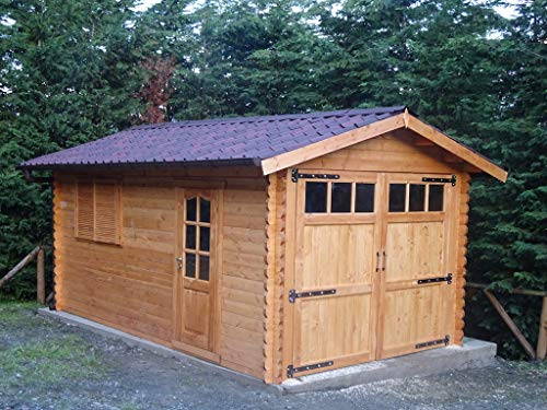 DEKALUX Garage in legno 3x5 - Spessore 44mm