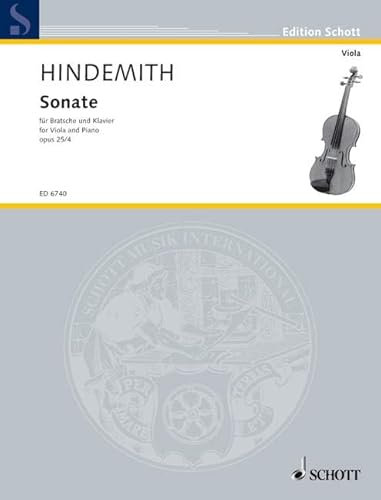 Sonate: für Bratsche und Klavier. op. 25/4. Bratsche und Klavier. (Edition Schott)
