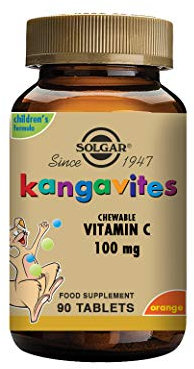Solgar | Kangavites Vitamina C 100 mg | 90 Comprimidos masticables
