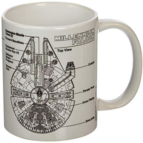Tazza Star Wars (Millennium Falcon Sketch)
