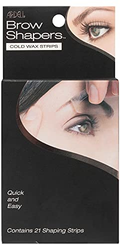 Ardell Brow Shapers Cold Wax Strips, 21 Count