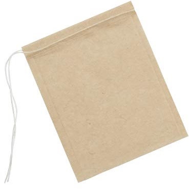 HIC Kitchen Unbleached Tea Bags, Chlorine Free, Disposable, Brews 3-6 Cups, 1 Box of 100