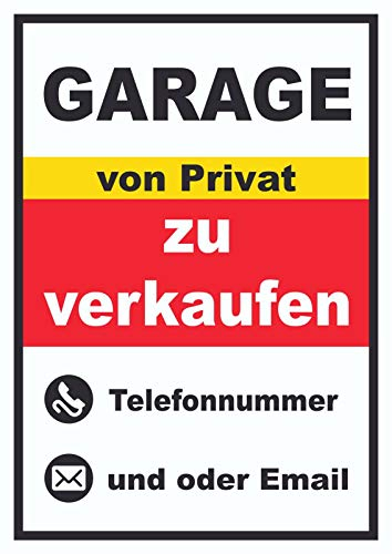 HB-Druck Garage Privat Hochkant A3 Rückseite selbstklebend