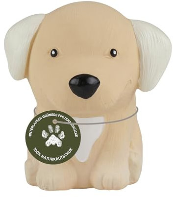 Hevea Hunde-Kauspielzeug aus der Golden Retriever-Rasse-Kollektion – Beißspielzeug aus Naturkautschuk für Welpen, kleine, mittelgroße und große Hunde – Lindert Zahnfleischschmerzen