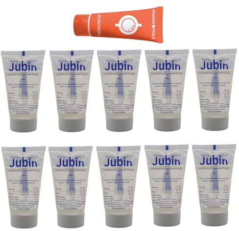 Jubin Zuckerlösung schnelle Energie Lösung, 40 g Lösung I für Diabetiker und Sprtler I Unterzuckerung I Hypoglykämie I rasche Energieversorgung I Spar-Set plus Pharma Perle give-away (10)