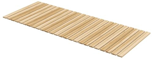 Outsunny 120 cm Gartenweg Rollweg Wetterfest für Garten Balkon Natur | Gartentritt, Dekorative Holztritt, aus Tannenholz