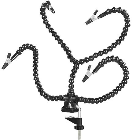 Dojimayisc Third Hand Soldering Tool PCB Holder Welding Stand Black for PCB Repairing Circuit Board